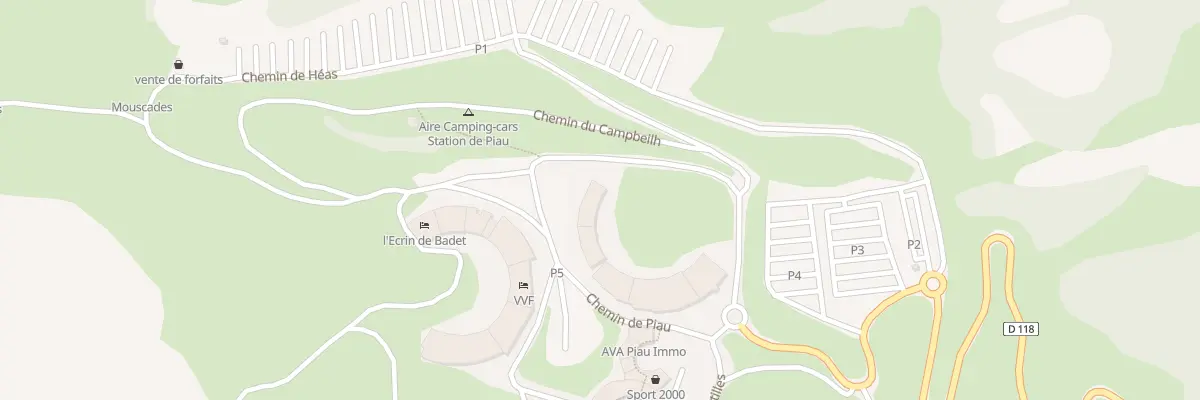 Plan du 1 Che L’Engaly à Aragnouet