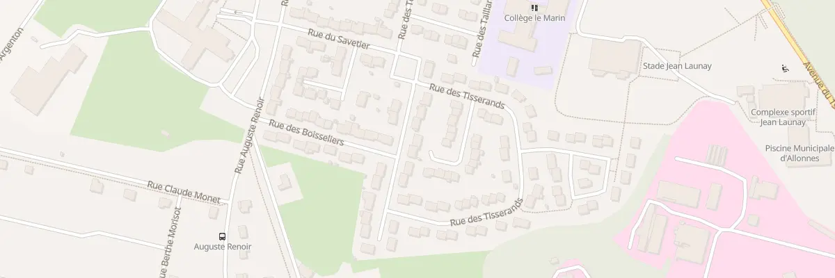 Plan du 7 Rue des Tisserands à Allonnes