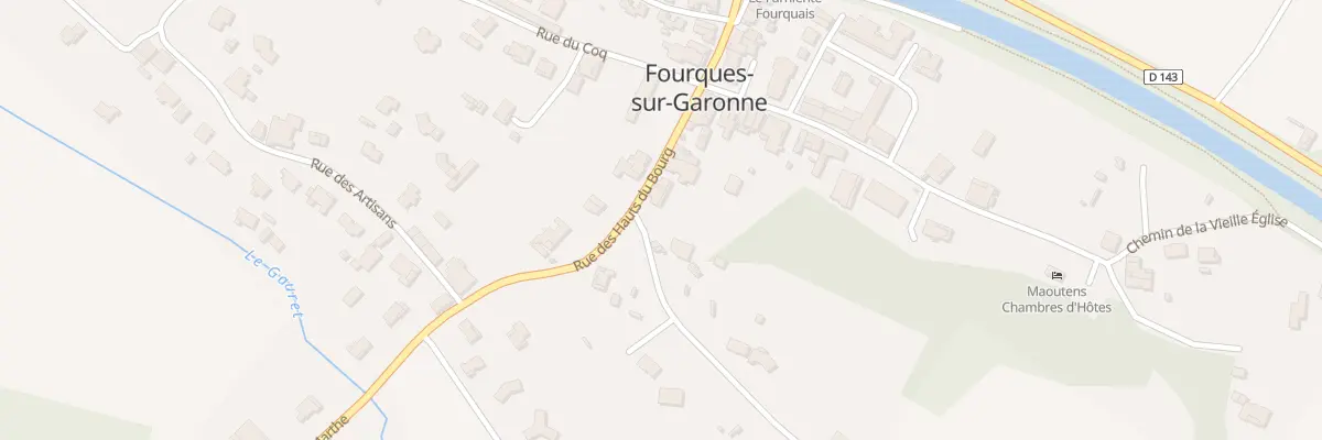 Plan du 11 Rue des Coteaux à Fourques-sur-Garonne