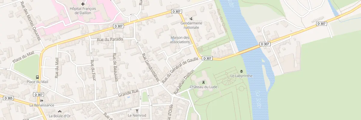Plan du 4 Rue du General de Gaulle au Lude