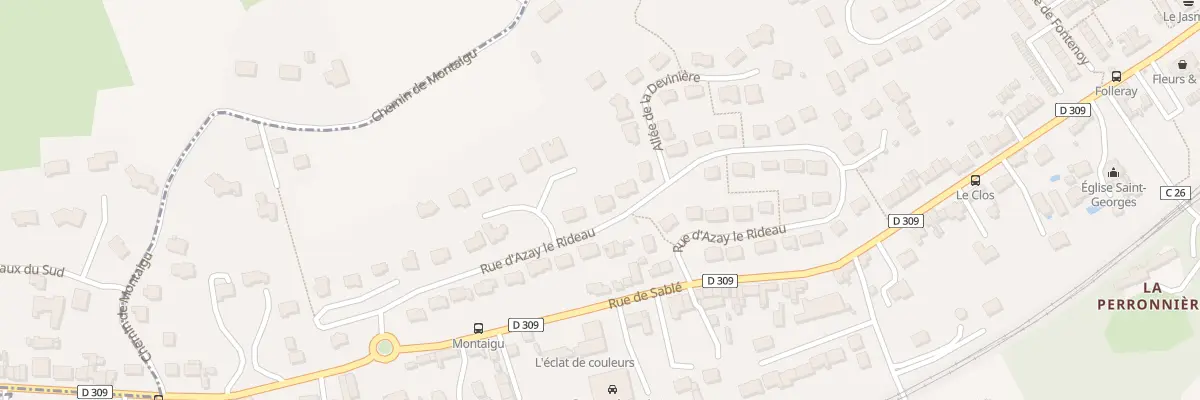 Plan du 36 Rue d’Azay-le-rideau au Mans