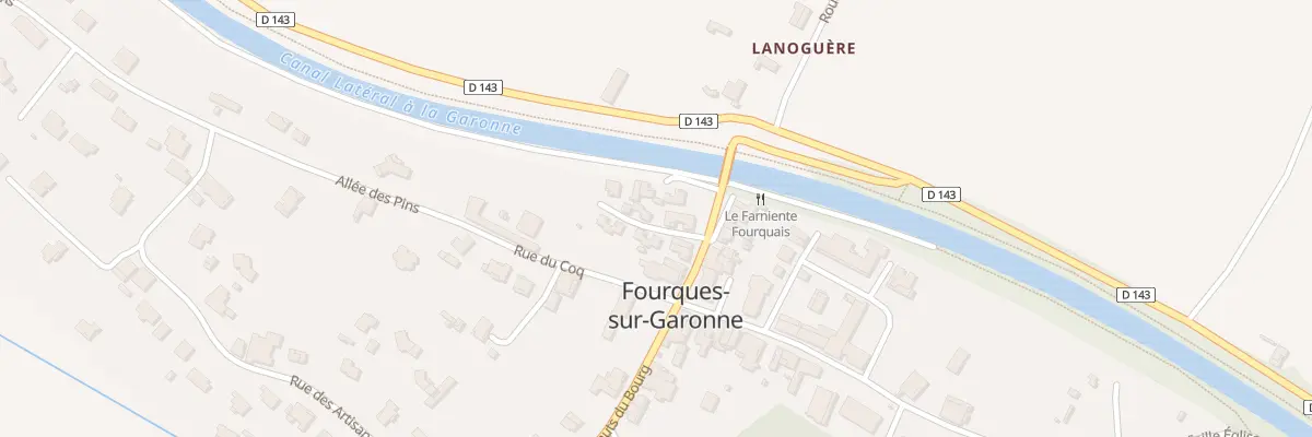Plan du 2 All des Platanes à Fourques-sur-Garonne