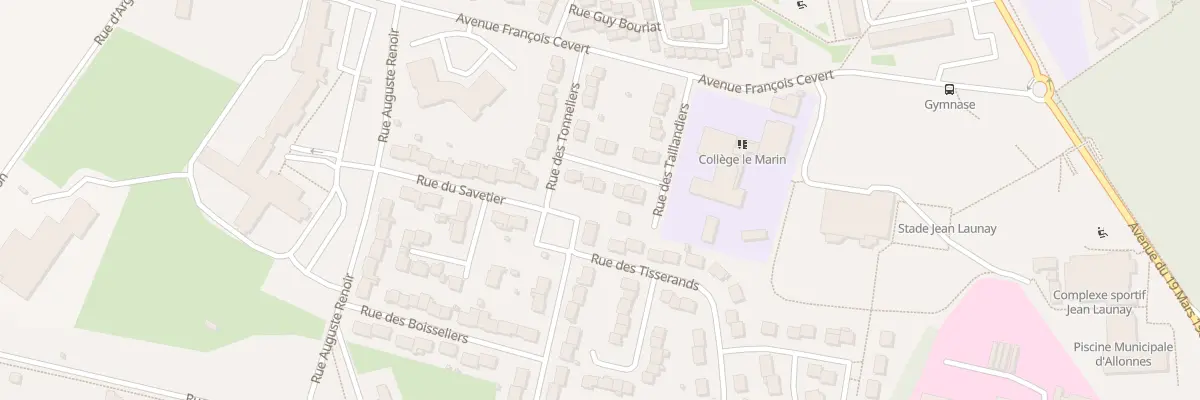Plan du 11 Rue du Taillandier à Allonnes