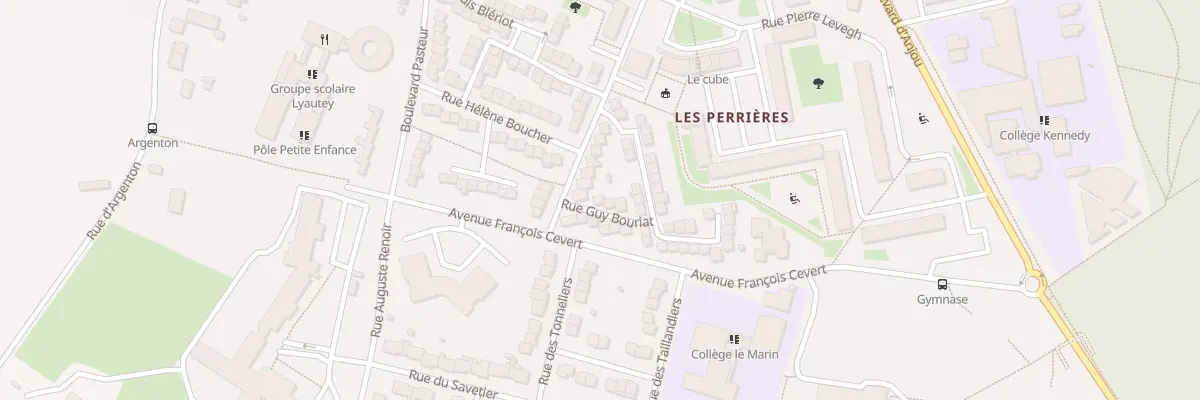 Plan du 1 Rue Guy Bouriat à Allonnes