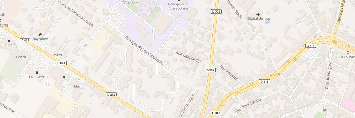Plan du 7 Rue Beaujardin à Marmande