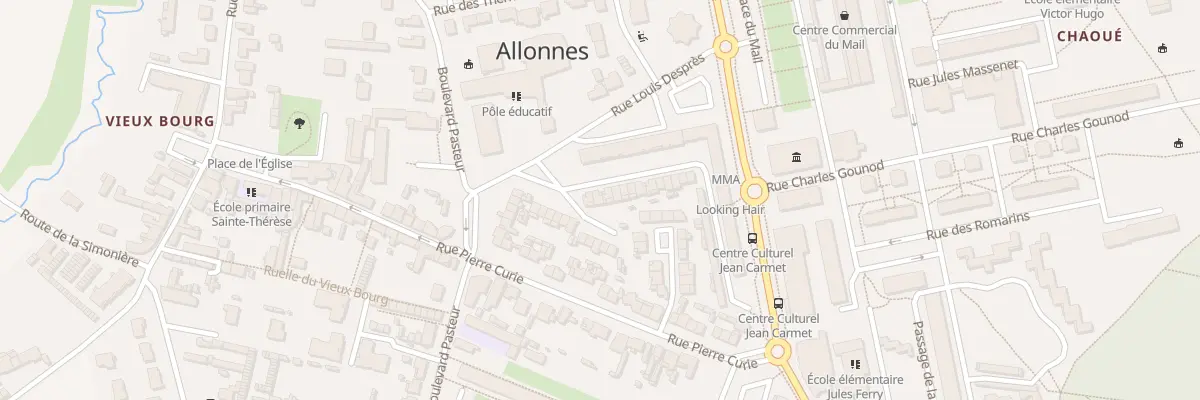 Plan du 4 Rue Honoré de Balzac à Allonnes