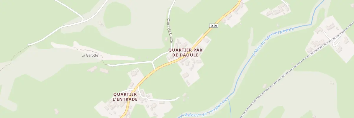 Plan du 133 Qua Par de Daoule à Beaudéan