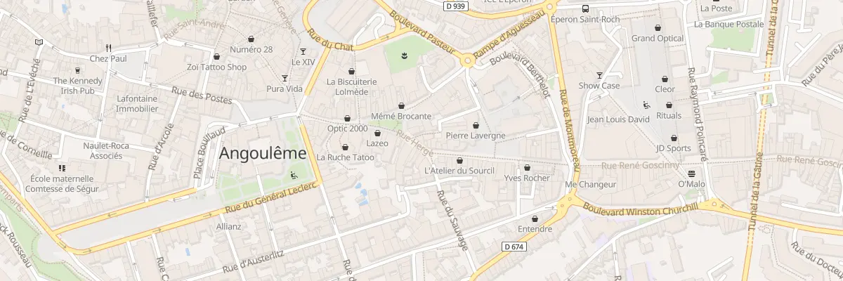 Plan du 4B Pas Marengo à Angoulême