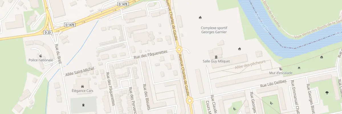 Plan du 1 Rue des Pâquerettes à Allonnes