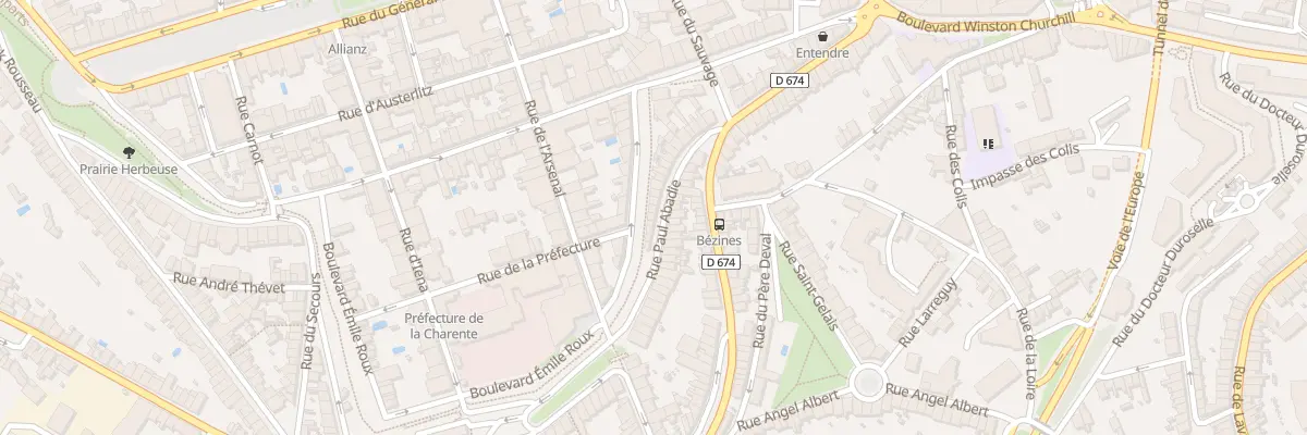 Plan du 30 Rue Paul Abadie à Angoulême