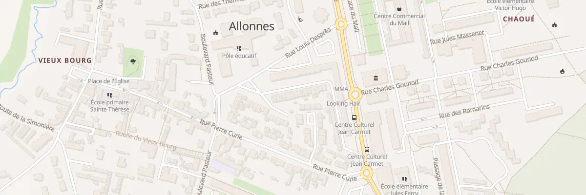 Plan du 10 Rue Honoré de Balzac à Allonnes