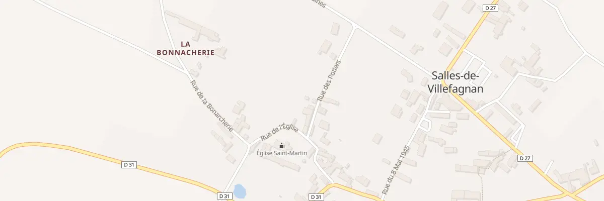 Plan du 6 Rue des Potiers à Salles-de-Villefagnan