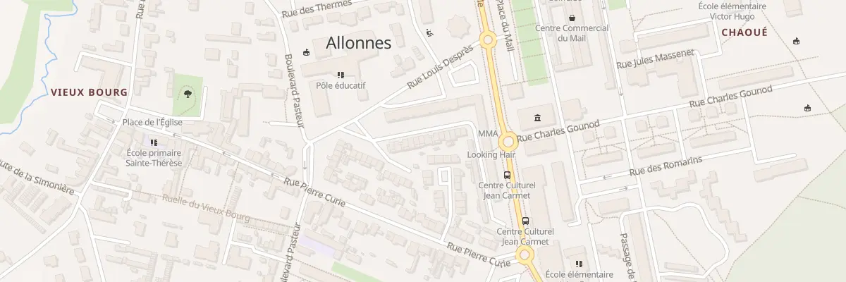 Plan du 12 Rue Honoré de Balzac à Allonnes