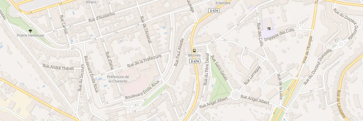 Plan du 29 Rue Paul Abadie à Angoulême