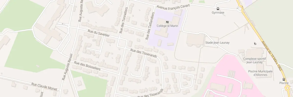 Plan du 50 Rue des Tisserands à Allonnes