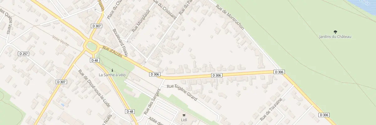 Plan du 6 Bd Paul Doumer au Lude