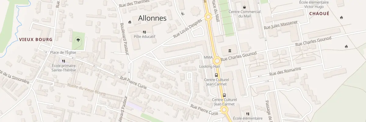 Plan du 14 Rue Honoré de Balzac à Allonnes