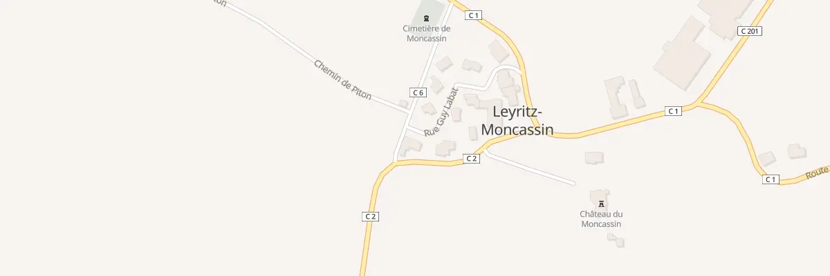 Plan du 1 Moncassin à Leyritz-Moncassin