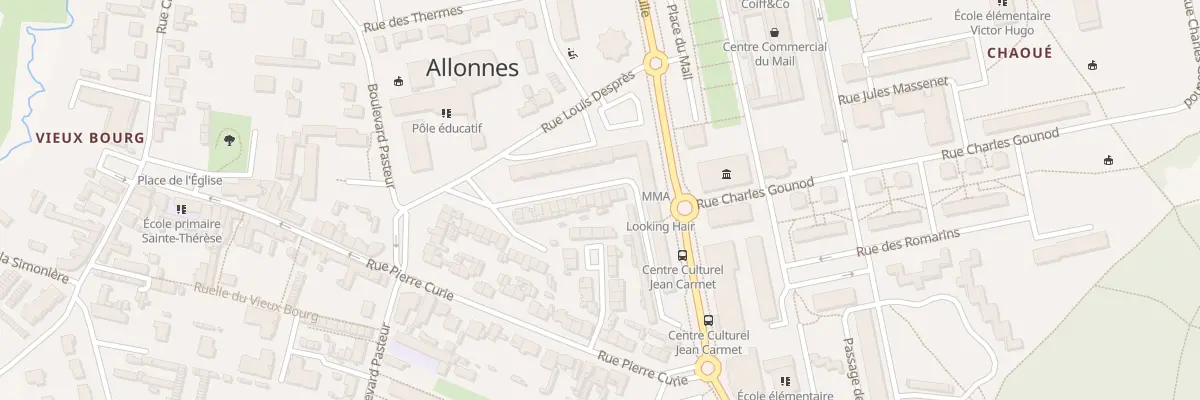 Plan du 20 Rue Honoré de Balzac à Allonnes