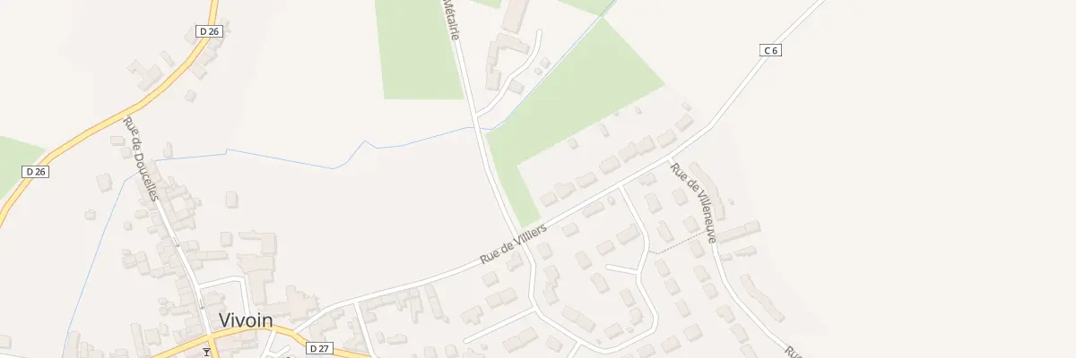 Plan du 3 Rue de Villiers à Vivoin