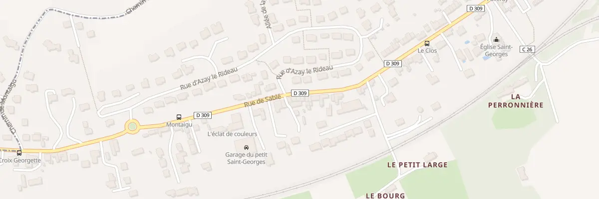 Plan du 263 Rue de Sablé au Mans