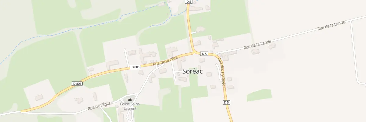 Plan du 5001 Le Ricurt à Soréac
