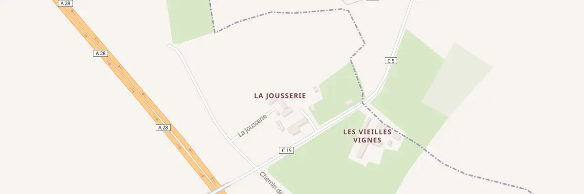 Plan du 11 Rte de la Rogeatelle à La Bazoge