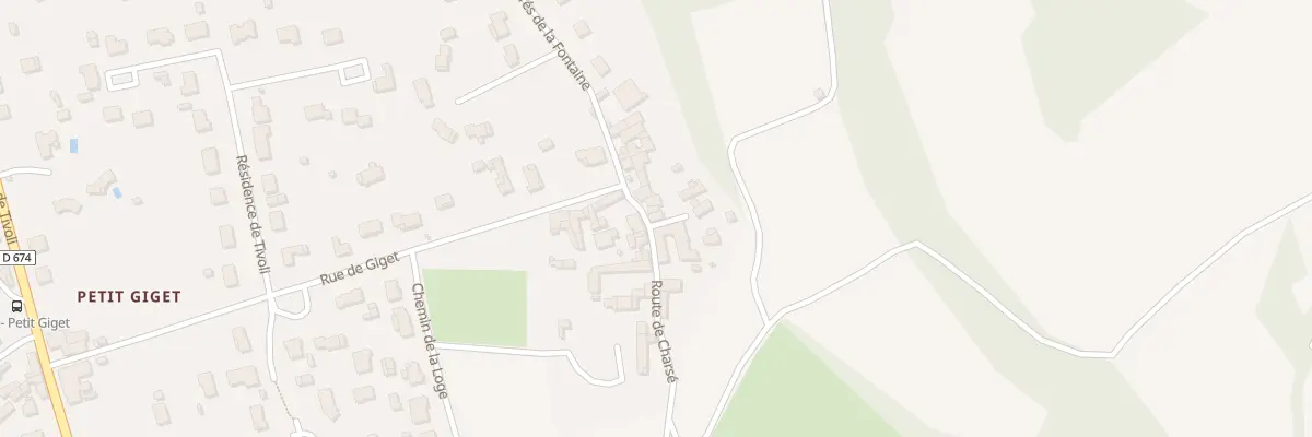 Plan du 8 Rte de Charse à Vœuil-et-Giget