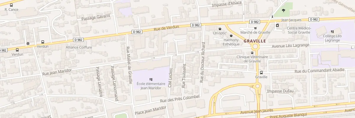 Plan du 70 Rue Jean Maridor au Havre