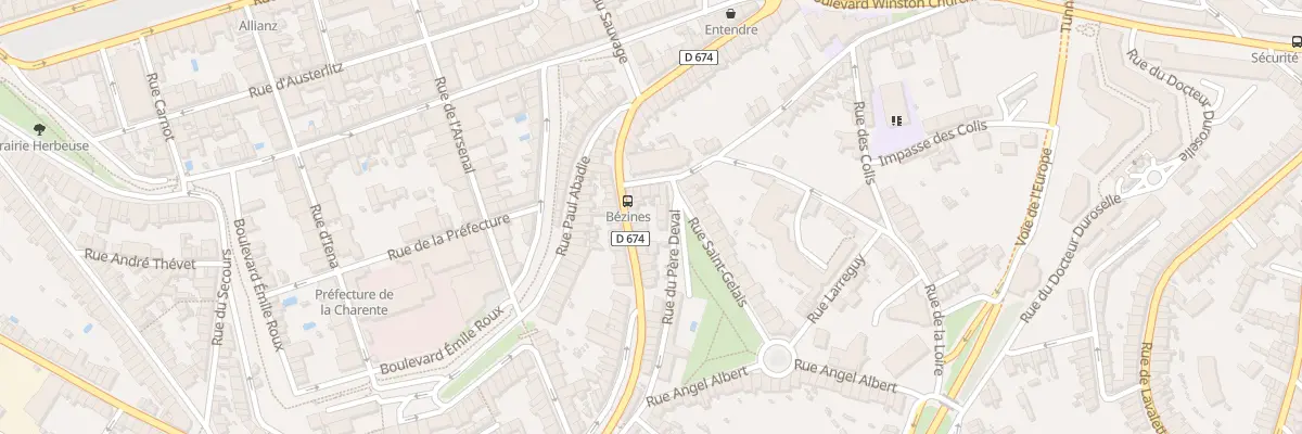 Plan du 106 Rue de Montmoreau à Angoulême