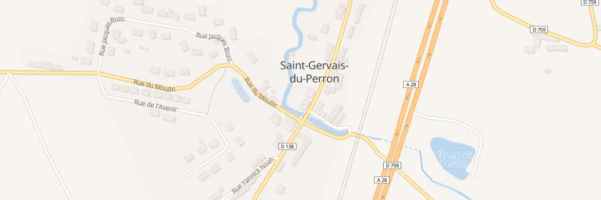 Plan du 9 Rue de la Liberation 12aout44 à Saint-Gervais-du-Perron