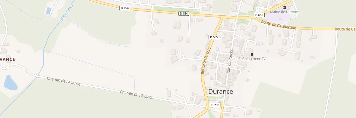 Plan du 65 Le Bourg à Durance