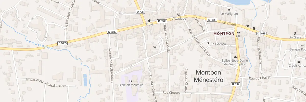 Plan du 6 Rue du Pdt Wilson à Montpon-Ménestérol