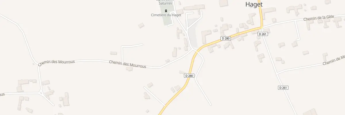 Plan du 2 Che des Mourrous à Haget