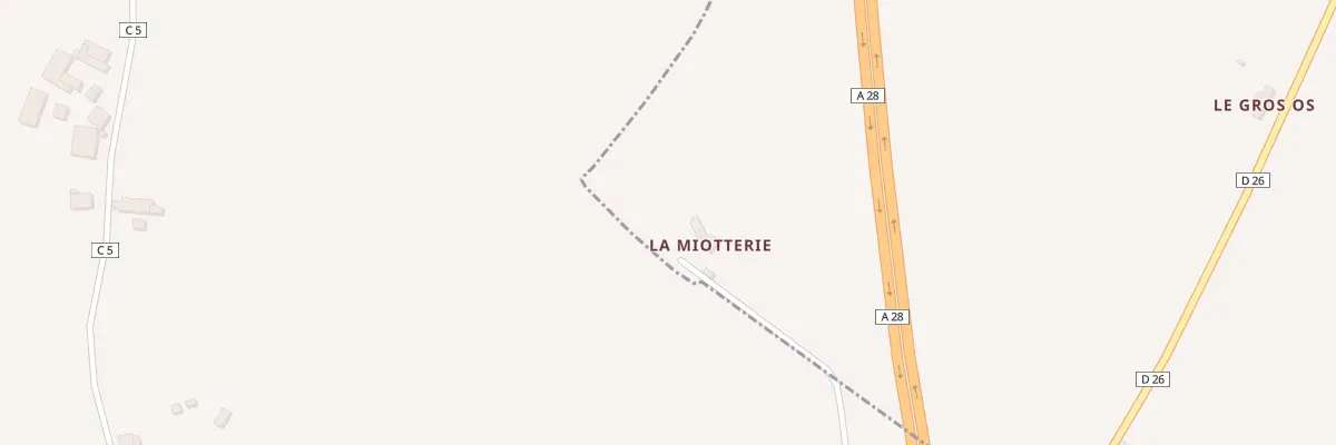 Plan du 5001 La Miotterie à Doucelles