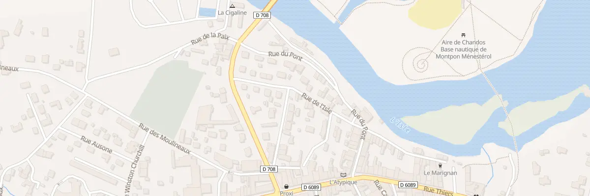 Plan du 23 Rue de l’Isle à Montpon-Ménestérol