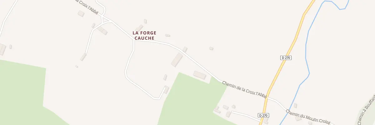 Plan du 490 Che de la Croix l ’Abbé au Pré-d’Auge