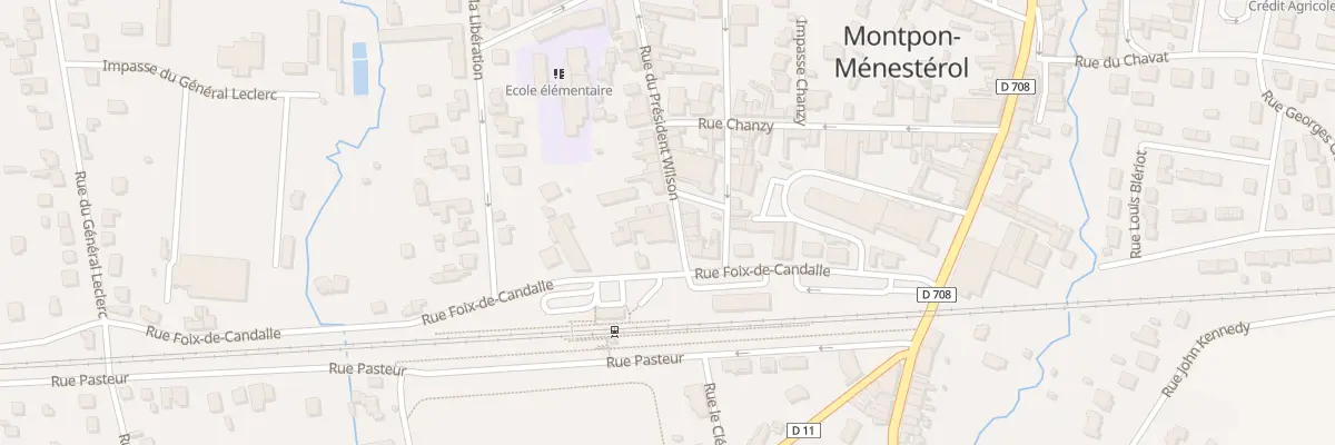 Plan du 45B Rue du Pdt Wilson à Montpon-Ménestérol