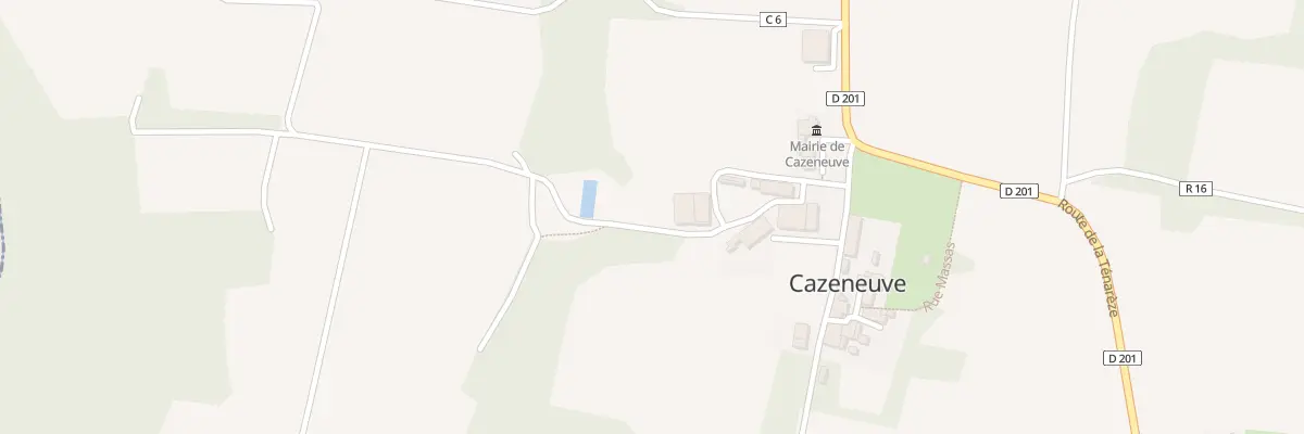 Plan de Chateau des Persenades à Cazeneuve