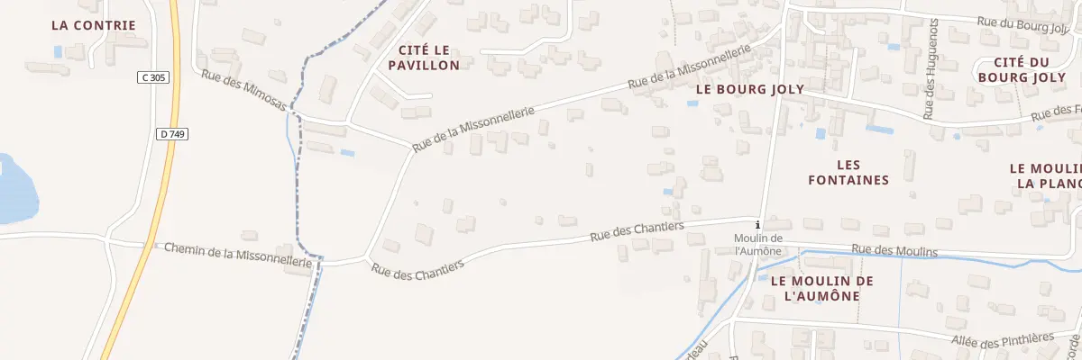 Plan du 21 Rue de la Missonnellerie à Bourgueil