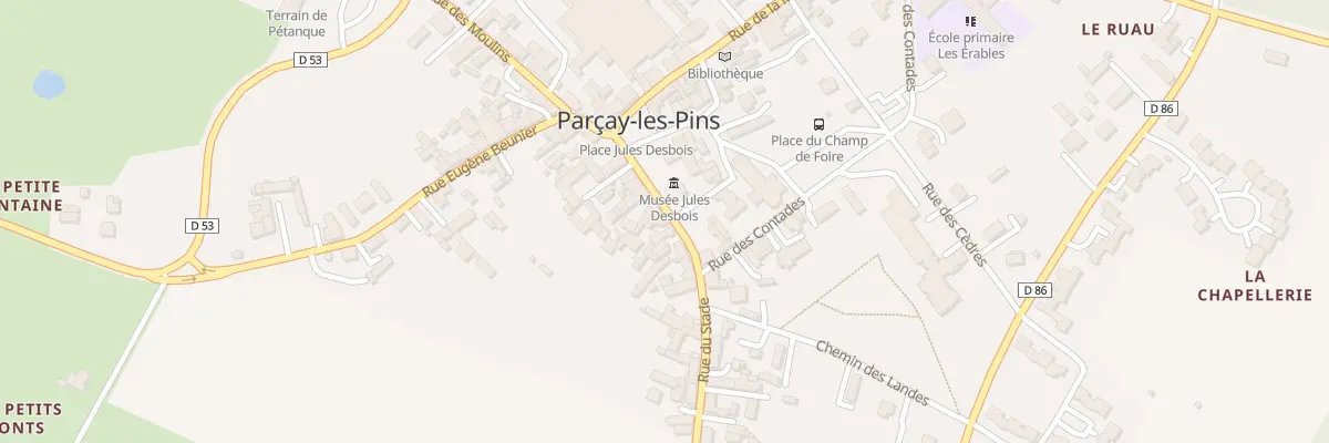 Plan du 12 Rue du Stade de Haute Belle à Noyant-Villages