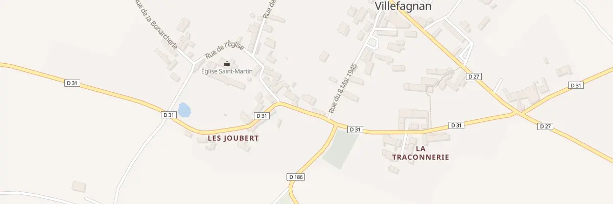 Plan du 6 Rue du Lavoir à Salles-de-Villefagnan