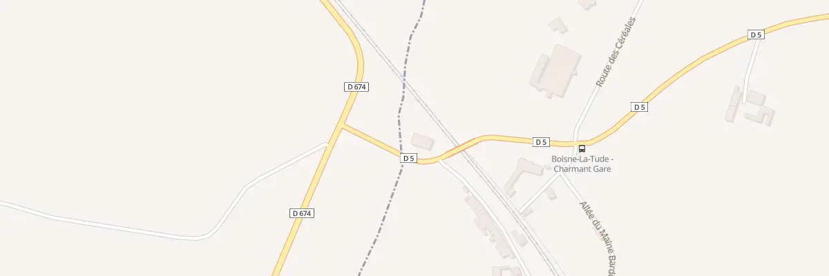 Plan du 1 Rte de la Gare à Boisné-La Tude