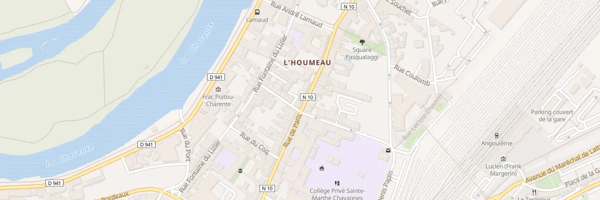 Plan du 148 Rue de Paris à Angoulême