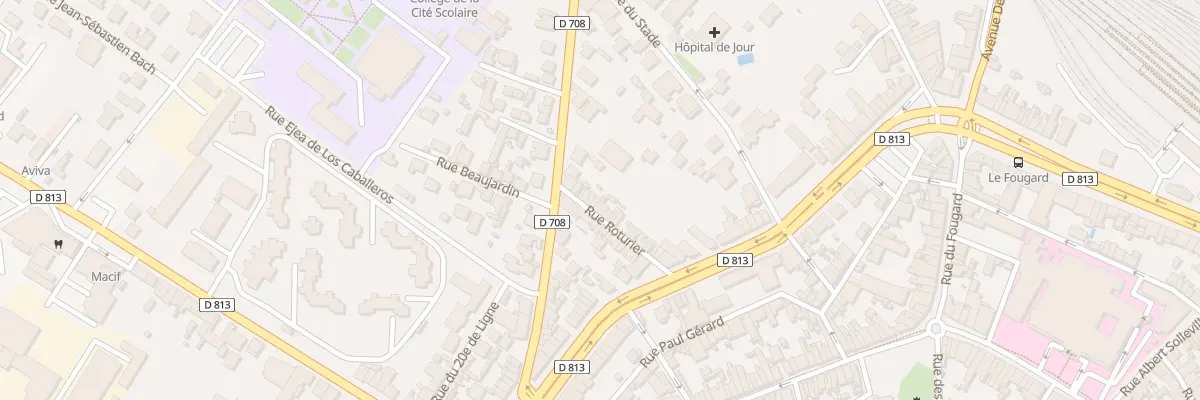 Plan du 24 Rue Roturier à Marmande