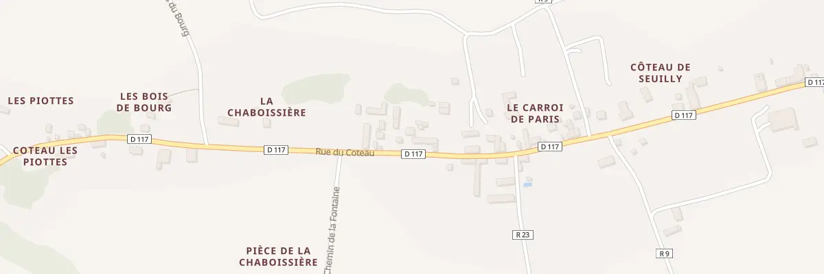 Plan du 81 Coteau de la Beauvoiserie à Seuilly