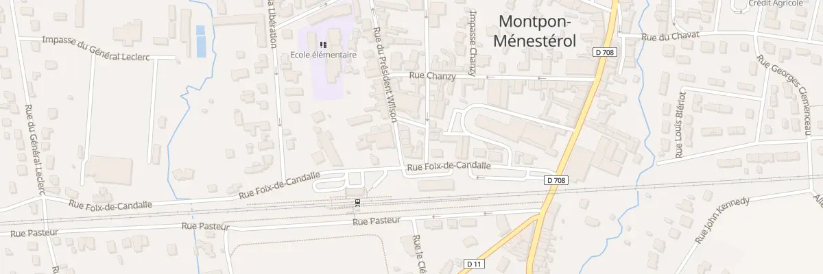 Plan du 44 Rue du Pdt Wilson à Montpon-Ménestérol