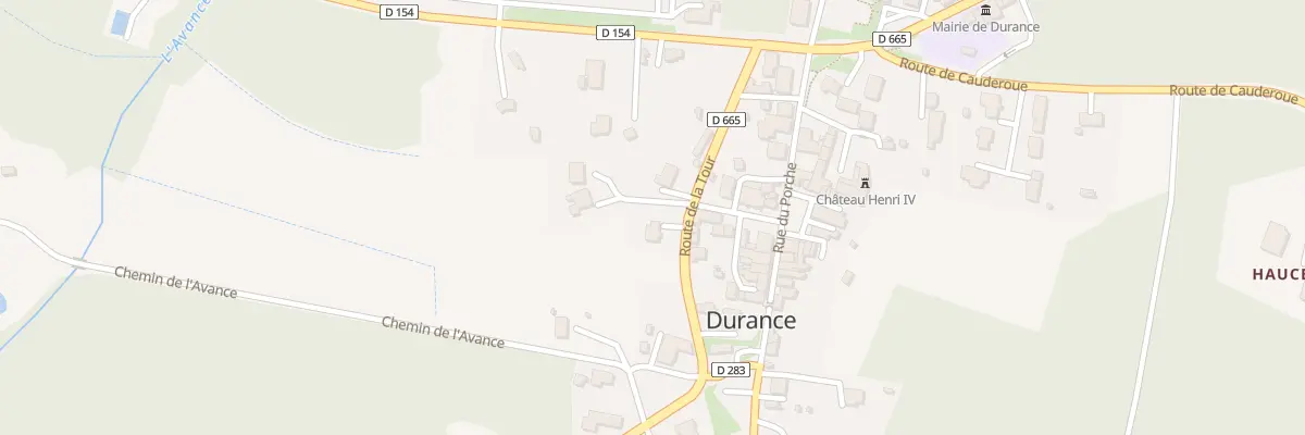 Plan du 5003 Le Bourg à Durance
