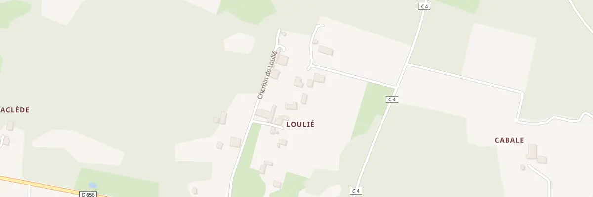 Plan du 180 Che de Loulié à Sos