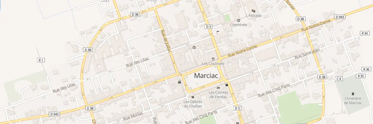 Plan du 7 Pl de l’Hôtel de Ville à Marciac